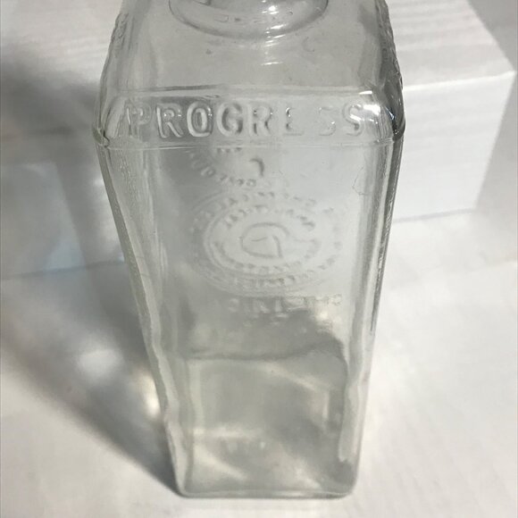 Vtg Dodge Chemical Co Embalming Glass Bottle Clear Embossed Measurements Canada - Picture 6 of 16